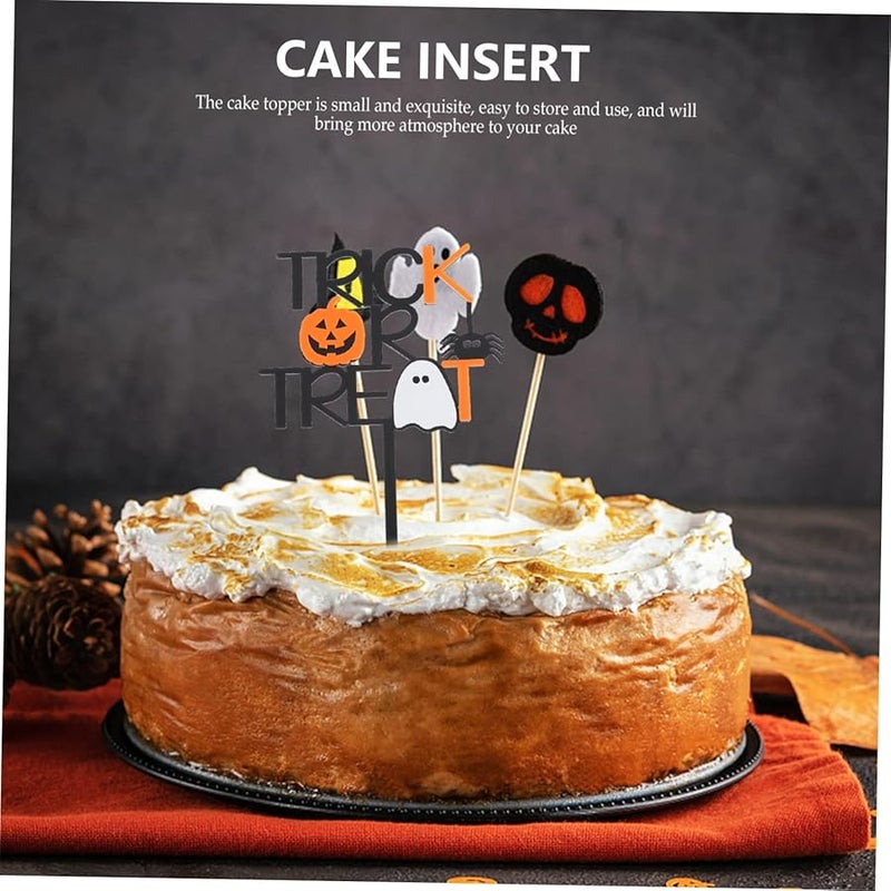 Halloween Pumpkin Cake Topper Double Sided Decoration for Birthday Party - Image 5